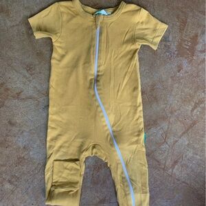 18-24m Organic Signature Print '2-Way' Zip Romper Short Sleeve